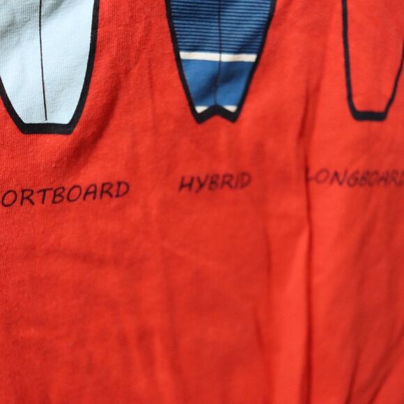 Penguin Red Surf Board Graphic Tshirt LG - Picture 4 of 7